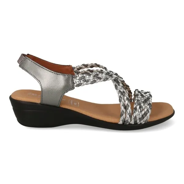 SANDALIAS CUÑA MEDIA MUJER COMODAS MOD. ANAISABEL