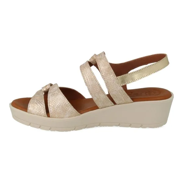 SANDALIAS DORADAS MUJER MOD. LINDE DORADO