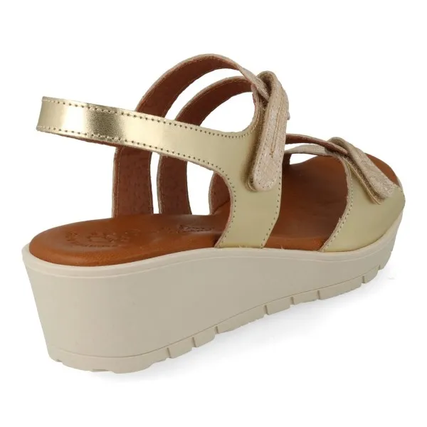 SANDALIAS DORADAS MUJER MOD. LINDE DORADO