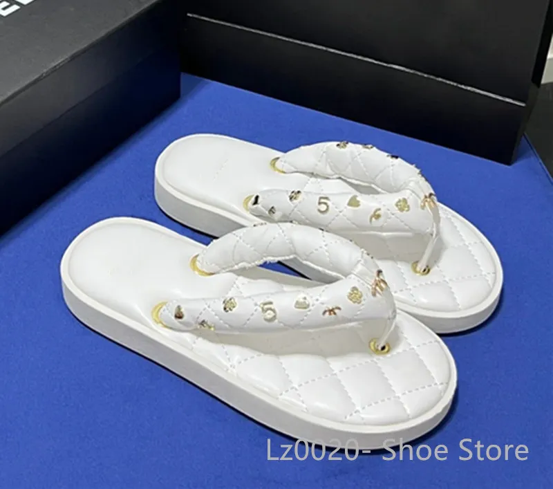 Sandalias para mujeres de Channel de Luxury de París Zapatos de marca al aire libre zapatos para el alerta de la playa de la pla