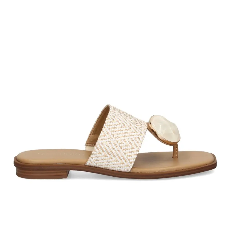 Sandalias Planas Noa Harmon 9226 Mujer Blanco
