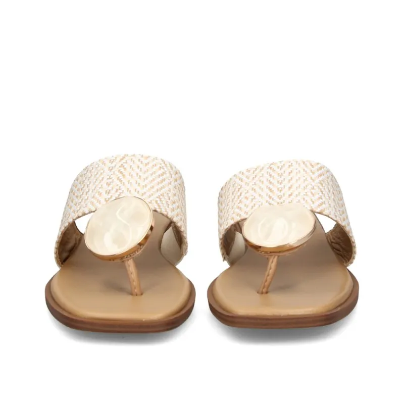 Sandalias Planas Noa Harmon 9226 Mujer Blanco