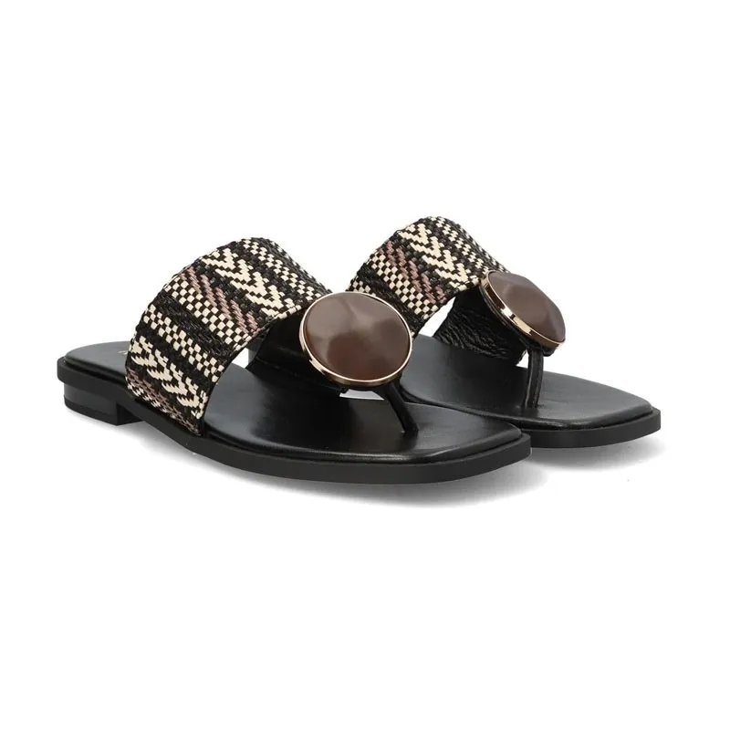 Sandalias Planas Noa Harmon 9226 Mujer Marron