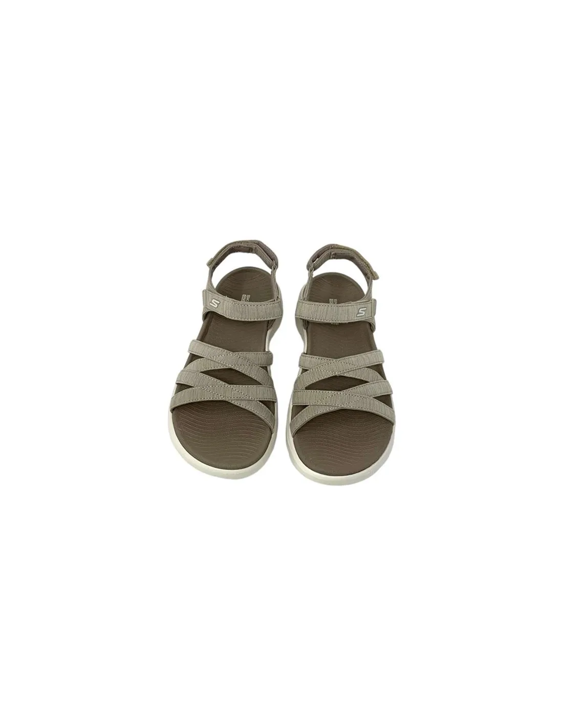 Sandalias Skechers Go Walk Flex Sunshine Mujer Beige