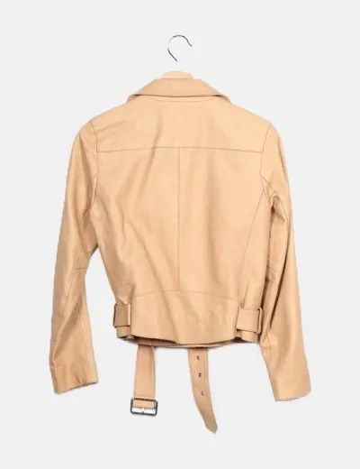 Sandro Chaqueta biker beige