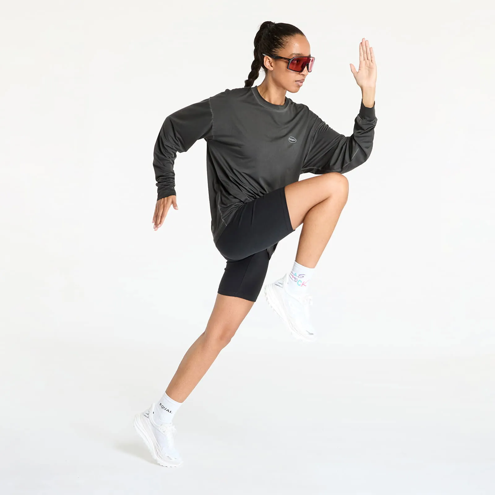 Satisfy AuraLite Long Tee UNISEX Pigment Black L