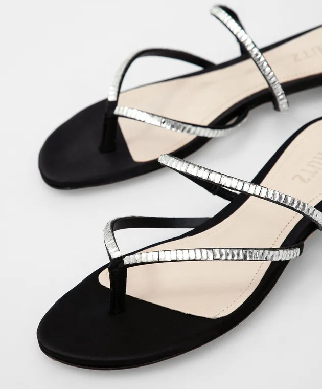 Schutz Sandals with crystals