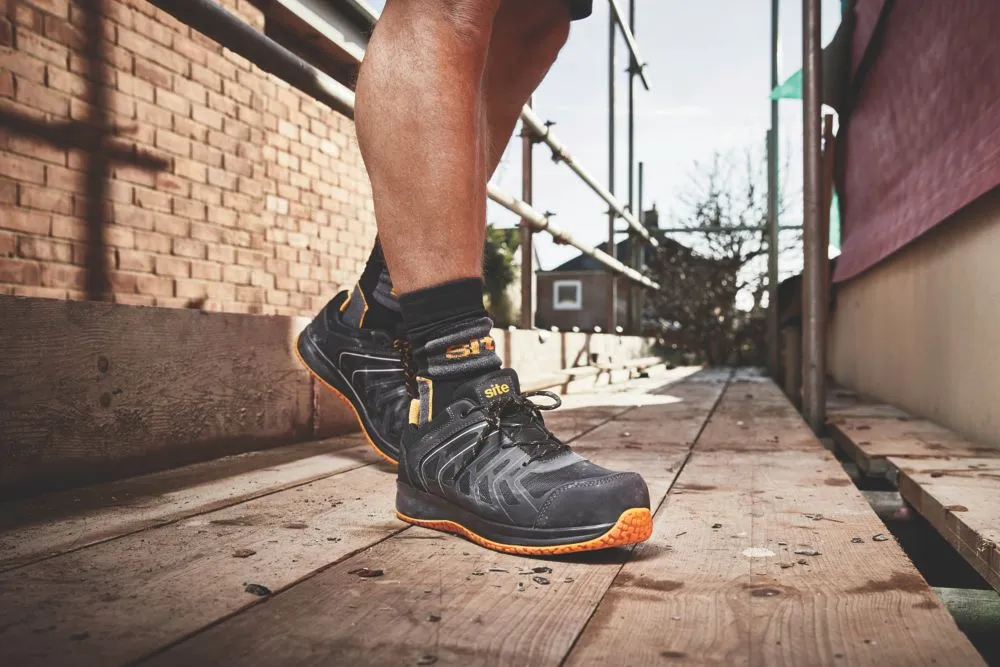 Site Edenite, zapatillas de seguridad, negro/gris, talla 42