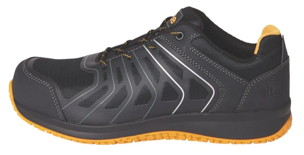 Site Edenite, zapatillas de seguridad, negro/gris, talla 42