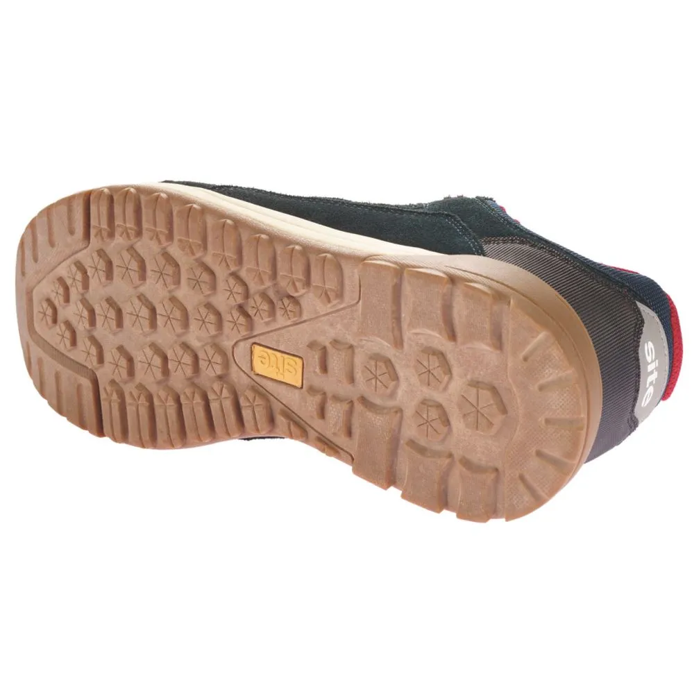 Site Scoria, zapatillas de seguridad, azul marino y rojo, talla 44