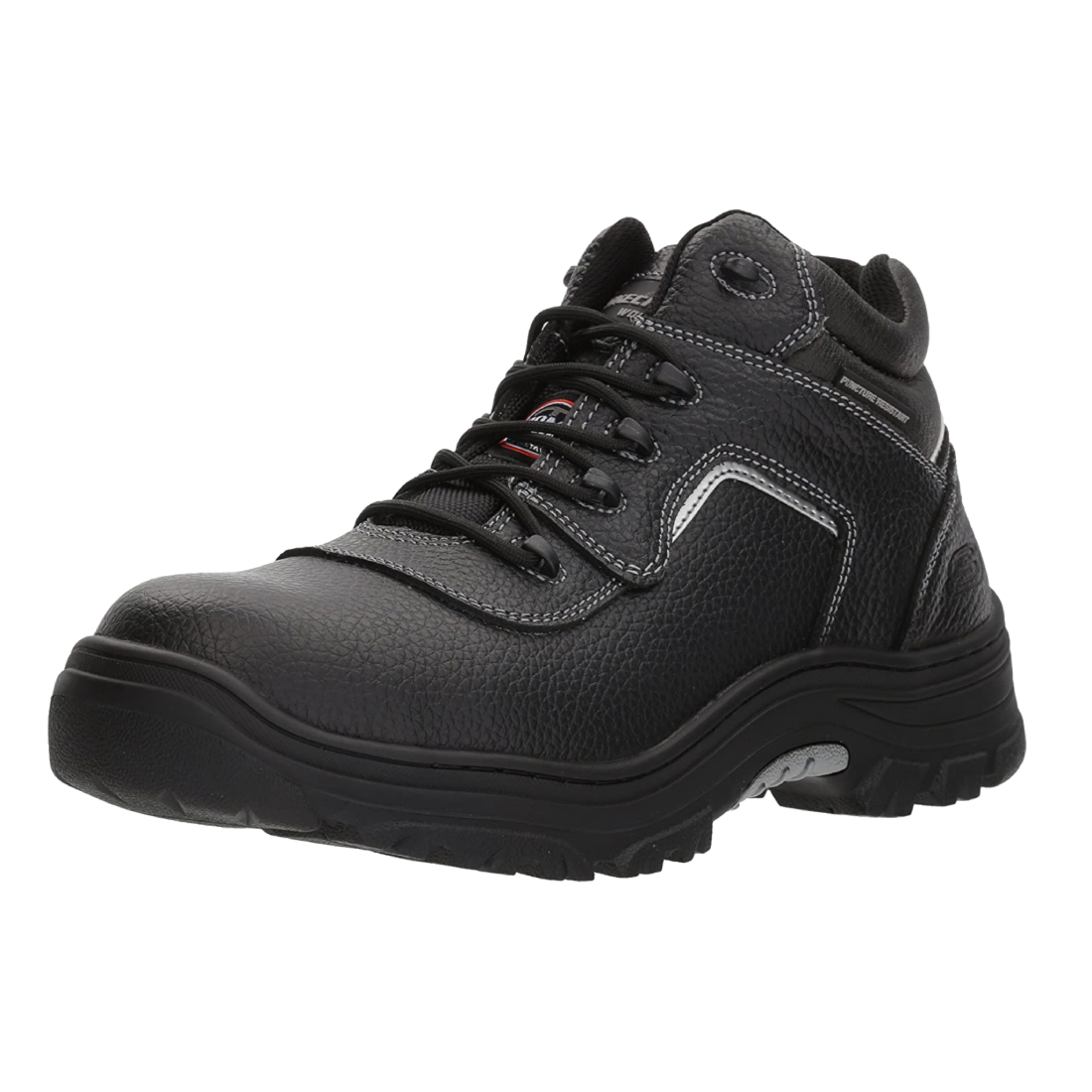 Skechers 77144blk_9 talla 40 zapato de cuero dielectrico punta composite negro