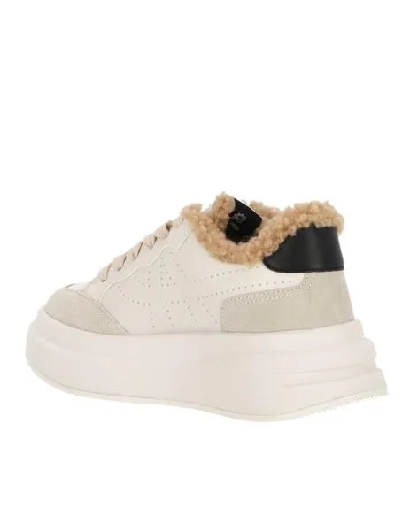 Sneaker Ash impulsfur con lana marrón