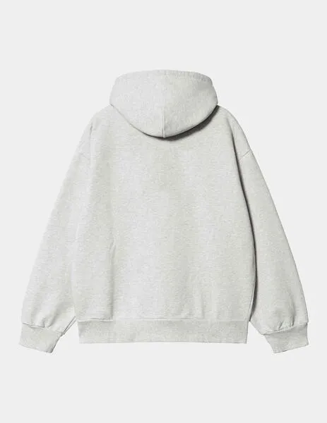 SUDADERA CAP. CARHARTT SWEAT  ASH HEATHER / DUCK