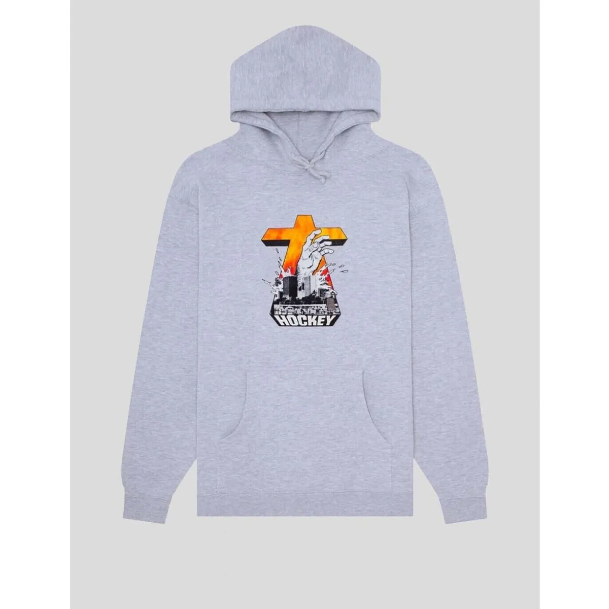 SUDADERA  DROWNING HOOD  ASH GREY