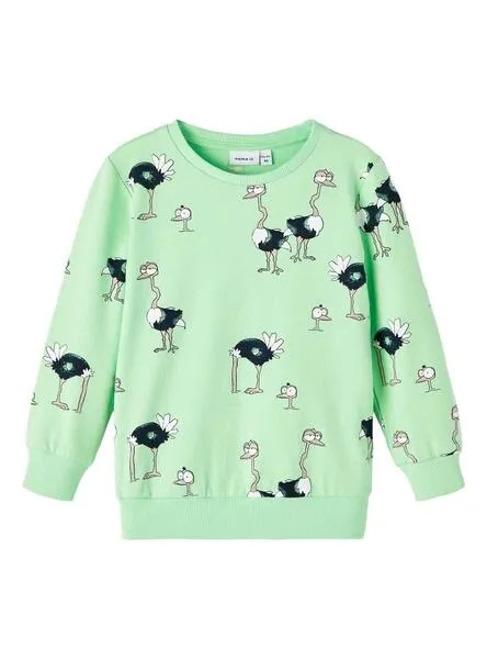 Sudadera Name It Frilo Verde para Niño