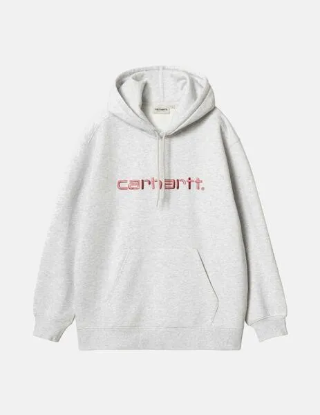 SUDADERA W' HOODED CARHARTT  ASH HEATHER / DUSTY
