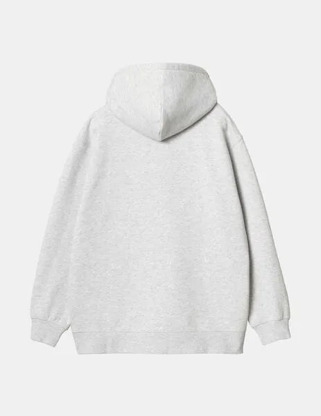 SUDADERA W' HOODED CARHARTT  ASH HEATHER / DUSTY