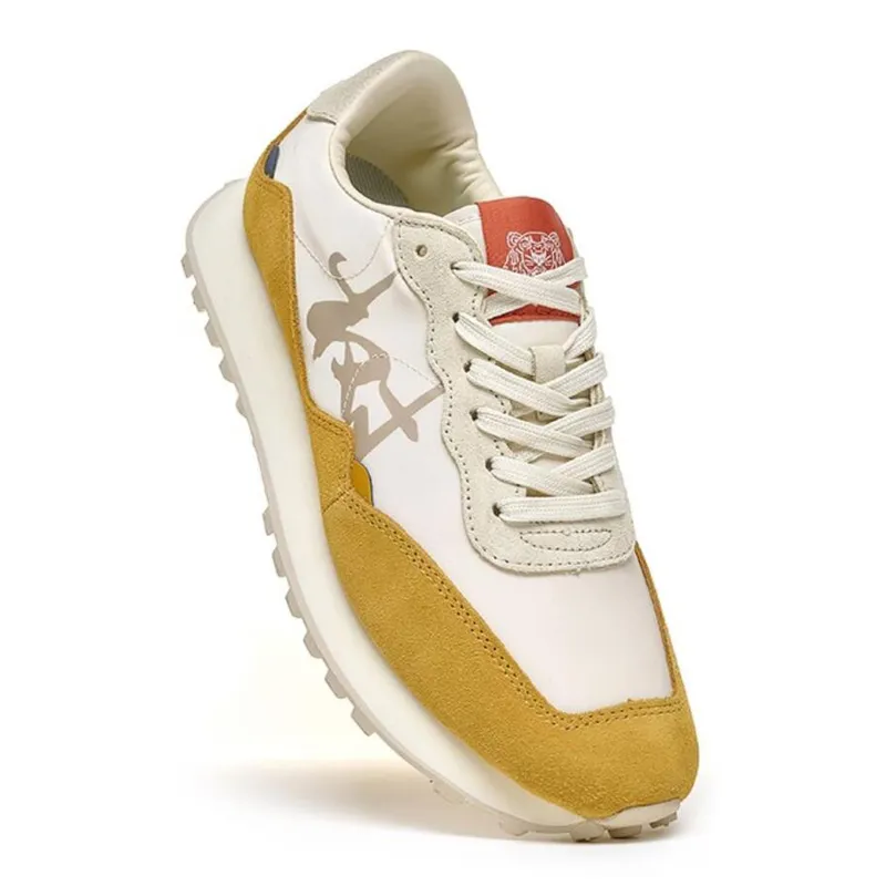 Treeperi T20 Tree Lettering Supla de ante Men Crema Blanca Gray Nylon Diseñador Diseñador zapatos Fashion Lifestyle Fainers Lace