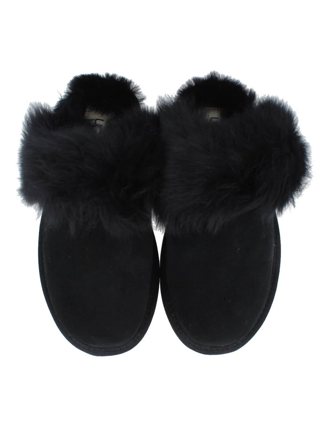 UGG  ZAPATILLAS CASA PIEL W SCUFF SIS NEGRO