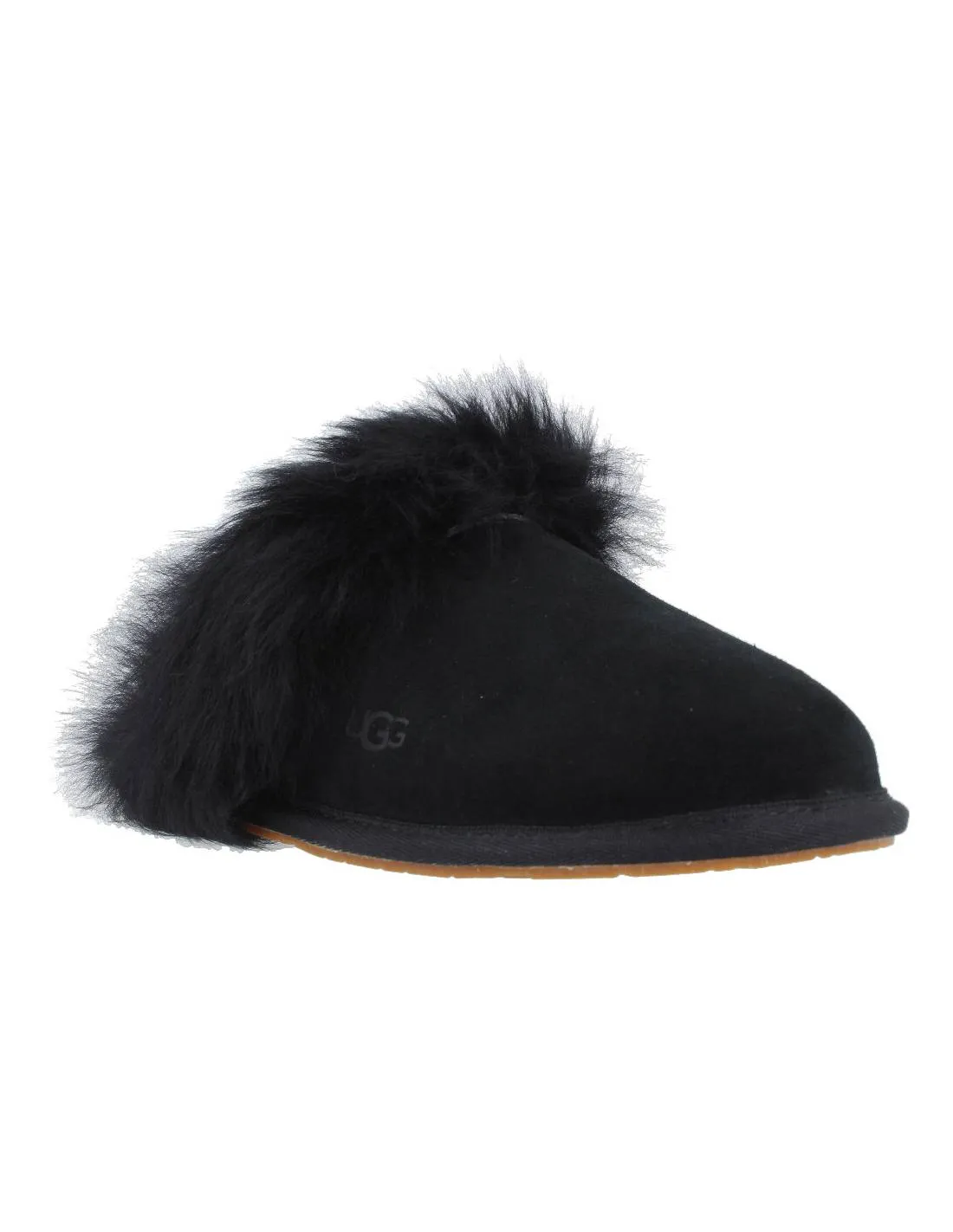 UGG  ZAPATILLAS CASA PIEL W SCUFF SIS NEGRO