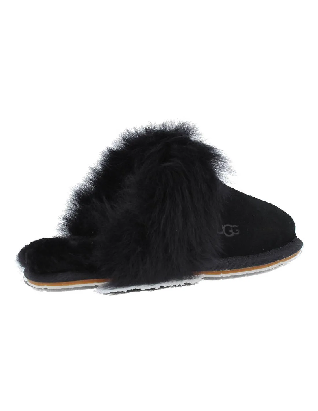 UGG  ZAPATILLAS CASA PIEL W SCUFF SIS NEGRO