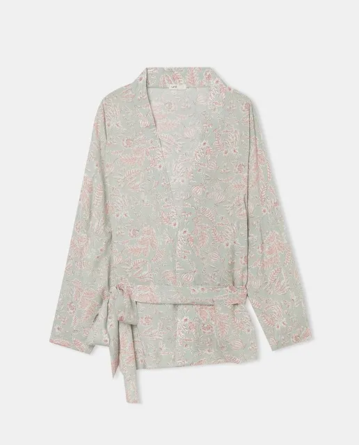 Unit Bata de mujer kimono viscosa