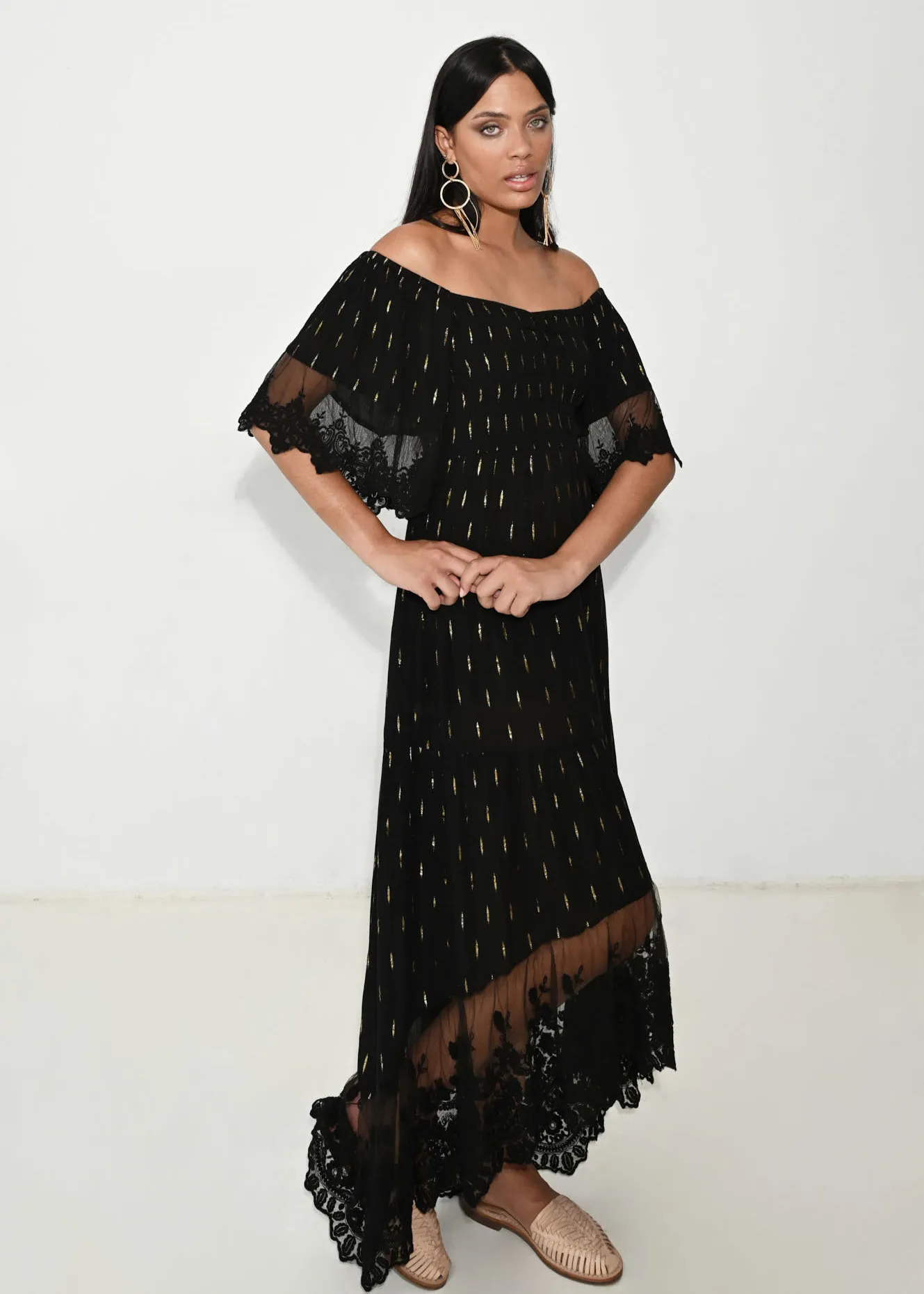 Vestido largo Negro Katia