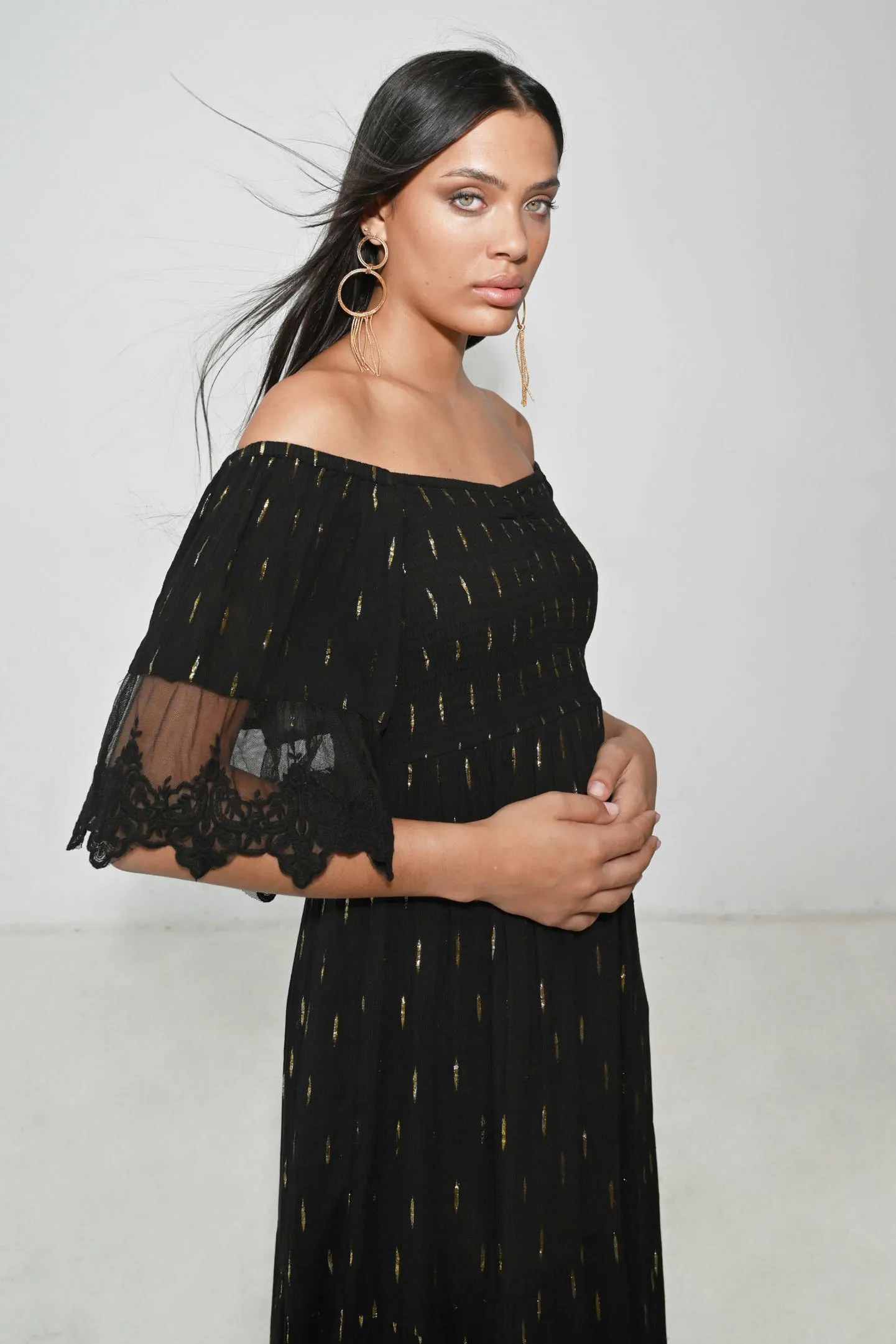 Vestido largo Negro Katia