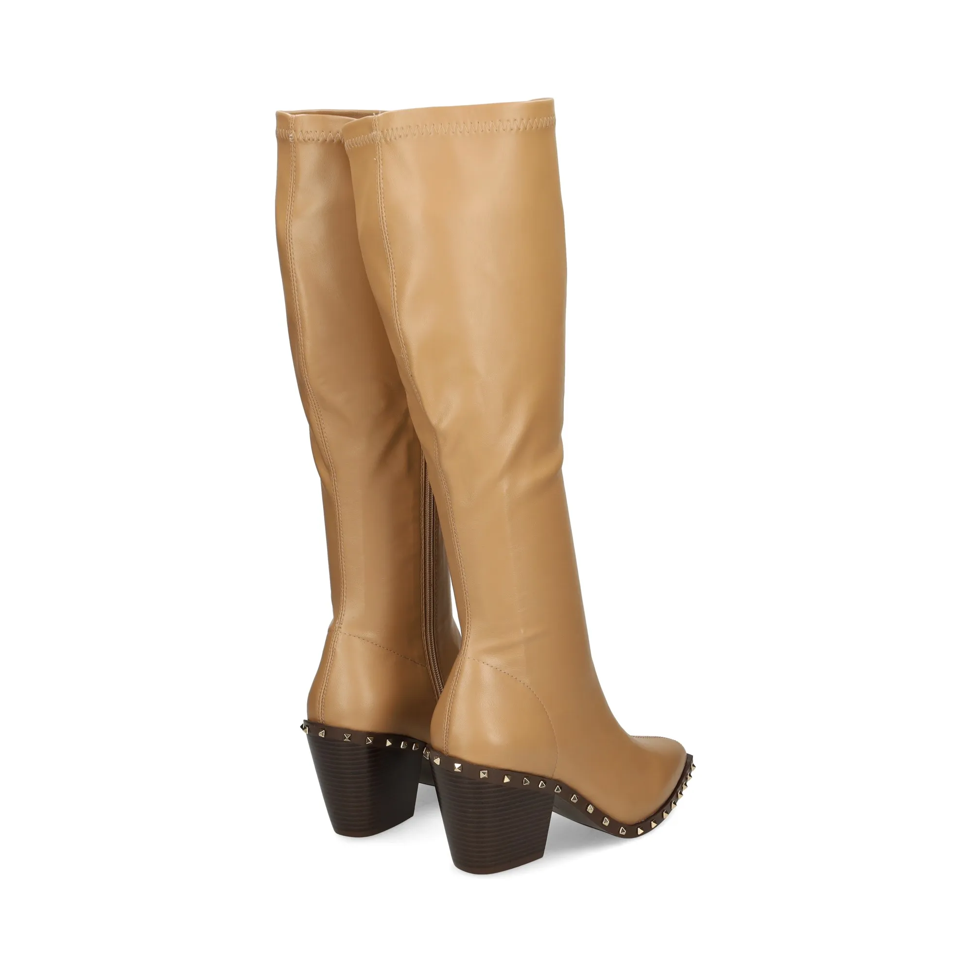 VIBES Botas con tacón de Mujer SAND