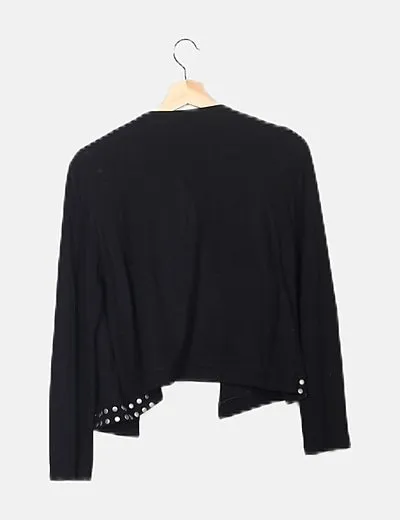 VILA Chaqueta abierta negra