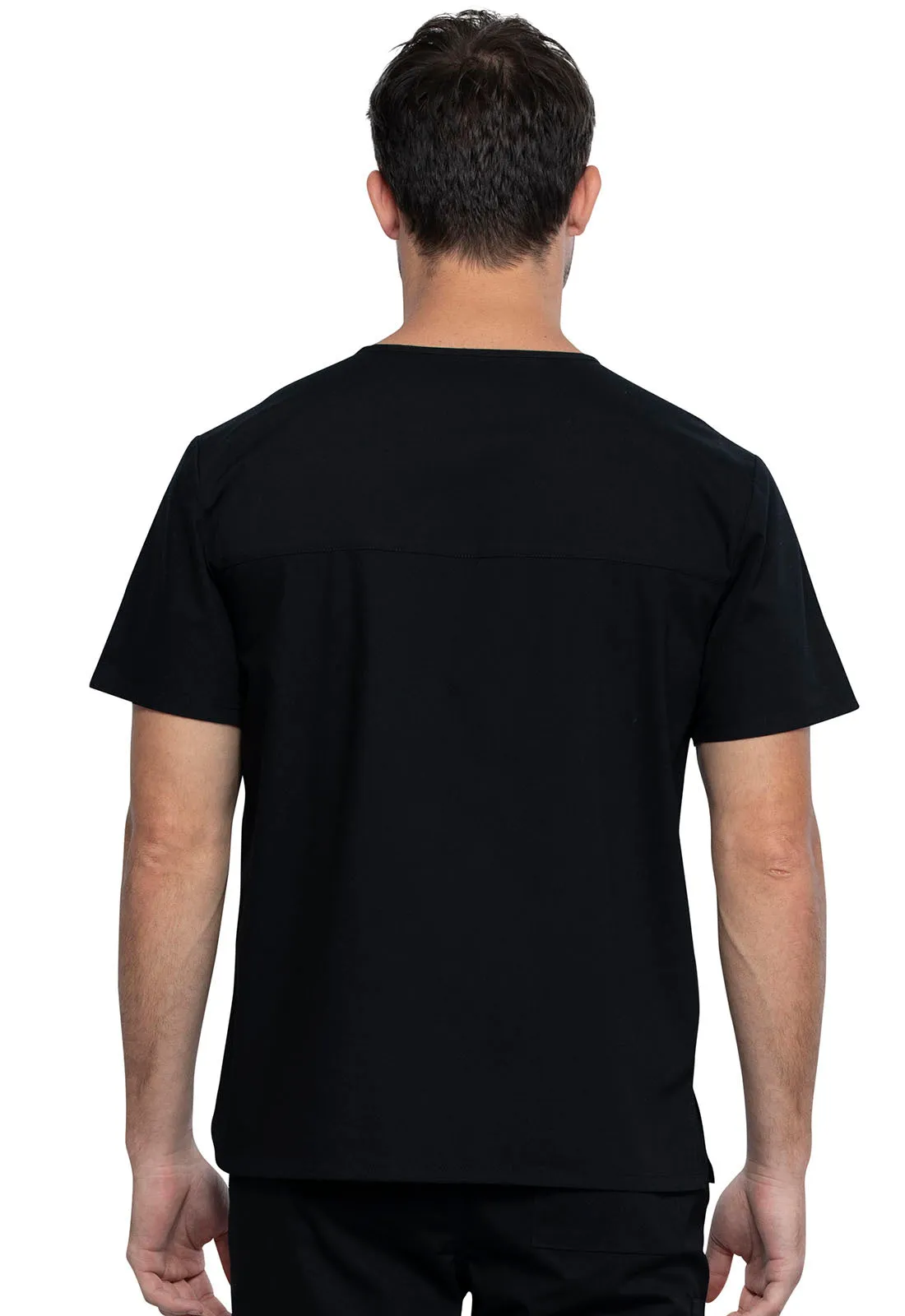 WORKWEAR PROFESSIONALS UNISEX VNECK TOP  IN BLACK