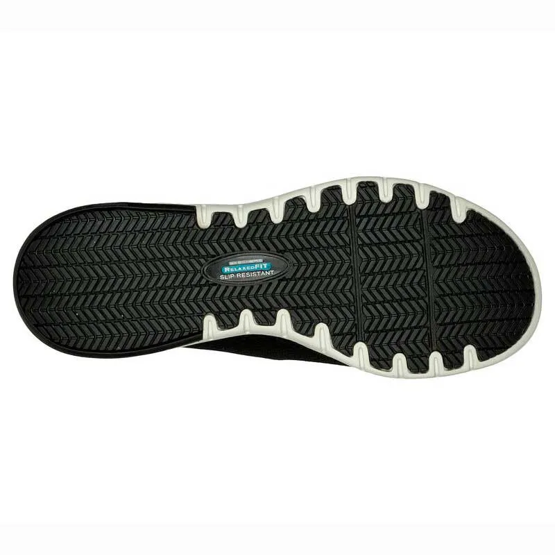 ZAPATILLA LABORAL NEGRA ULTRALIGERA MARSING WAIOLA SR  SKECHERS