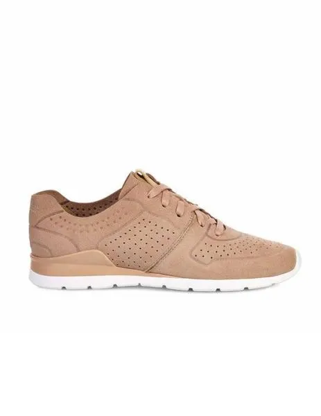 zapatilla ugg de piel perforada