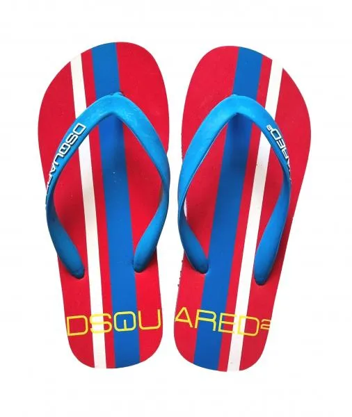 Zapatillas de playa DSQUARED, chanclas, flip flops S10 L005 V942 rojo