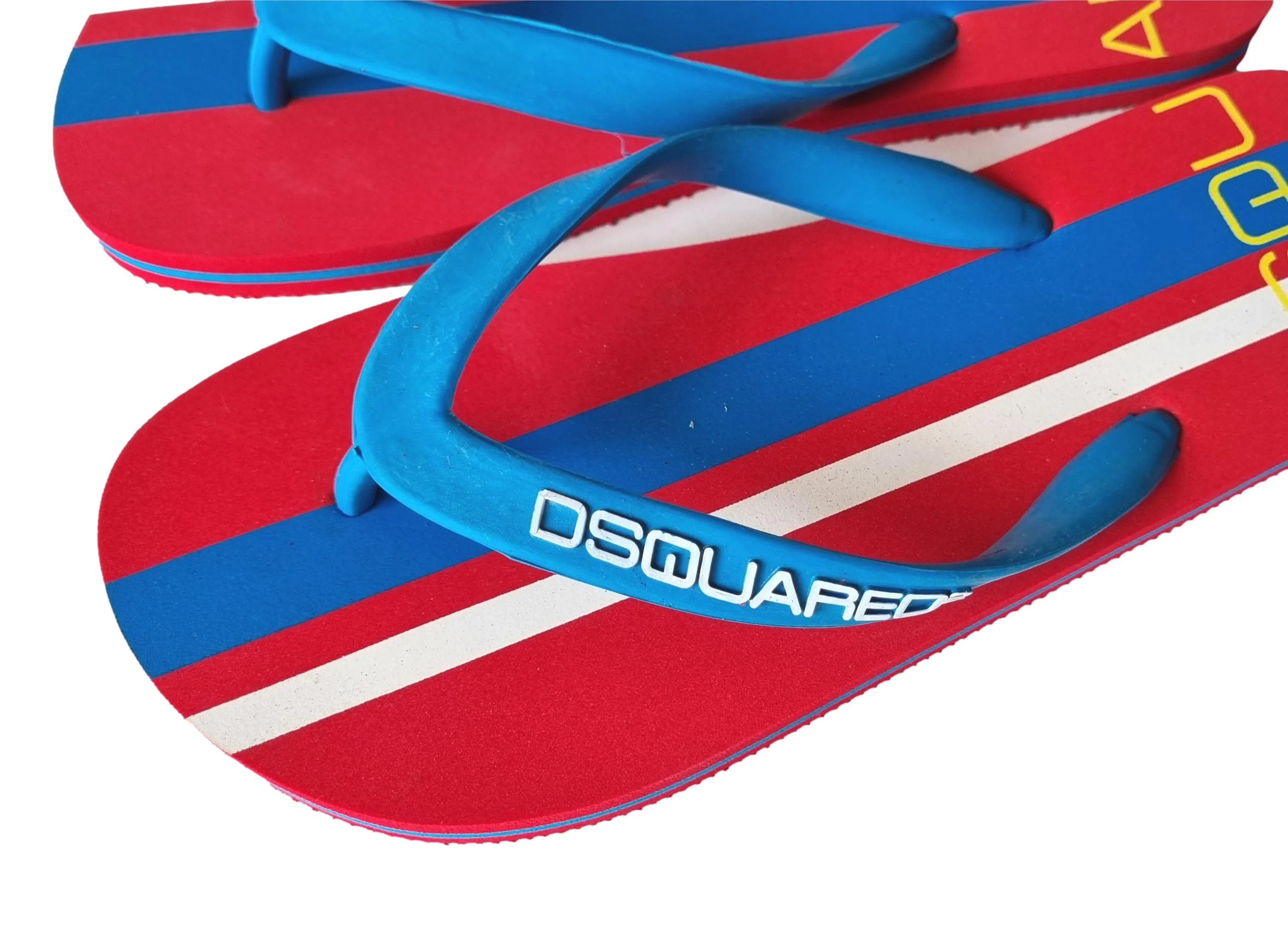 Zapatillas de playa DSQUARED, chanclas, flip flops S10 L005 V942 rojo