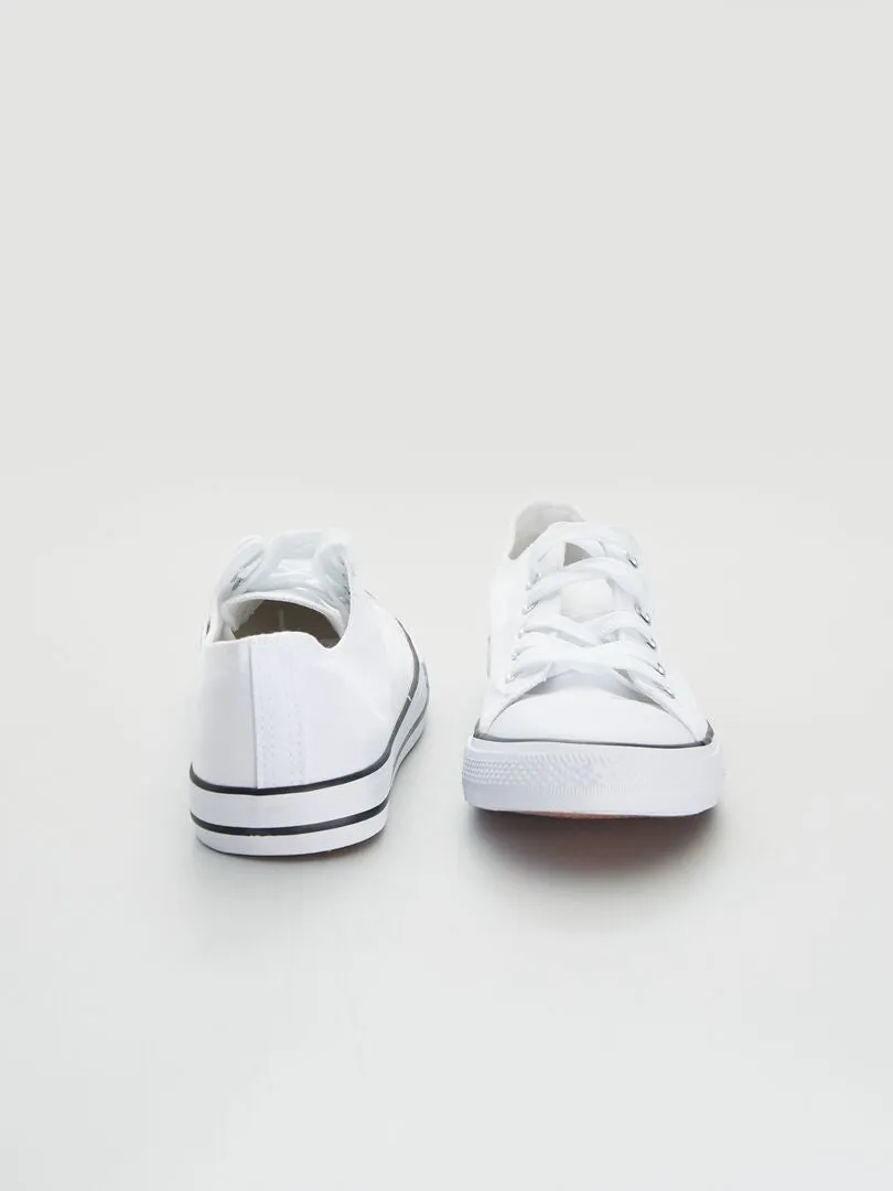 ZAPATILLAS DE TELA BáSICAS  BLANCO
