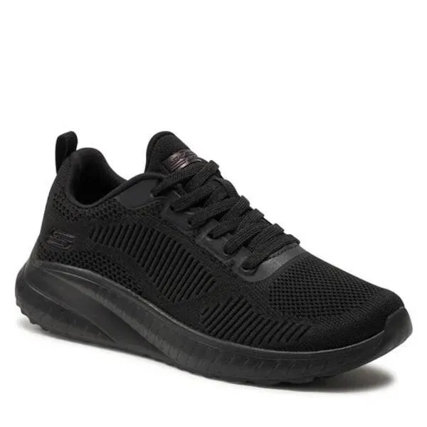 Zapatillas Skechers Bobs Squad Chaos Mujer Negro