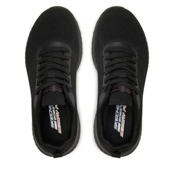 Zapatillas Skechers Bobs Squad Chaos Mujer Negro