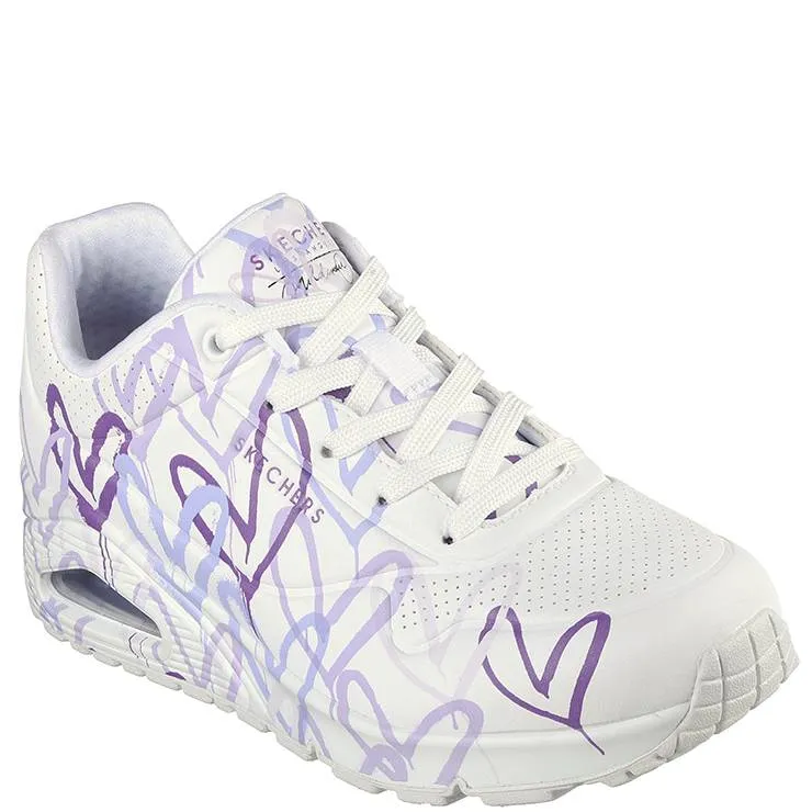 Zapatillas Skechers JGoldcrown: Uno – Spread the Love Blanco