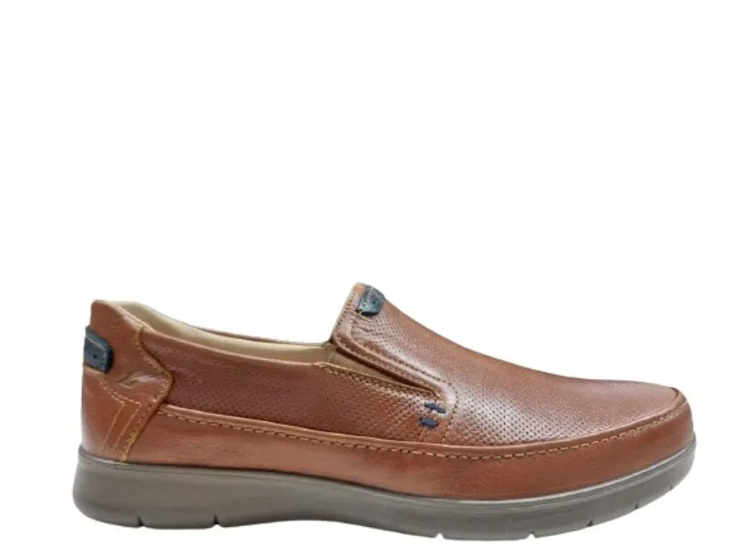ZAPATO COPETE DE PIEL LUISETTI EN COLOR CUERO 27924NA