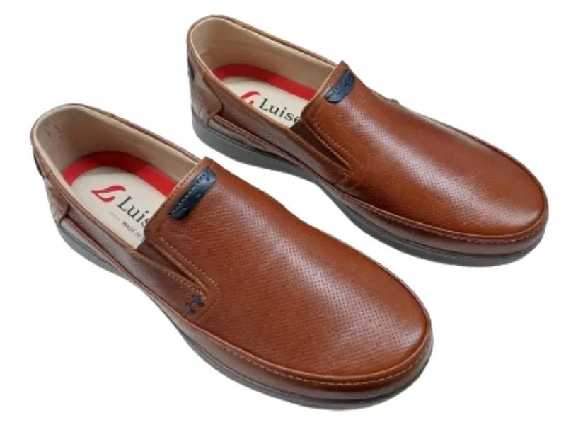 ZAPATO COPETE DE PIEL LUISETTI EN COLOR CUERO 27924NA