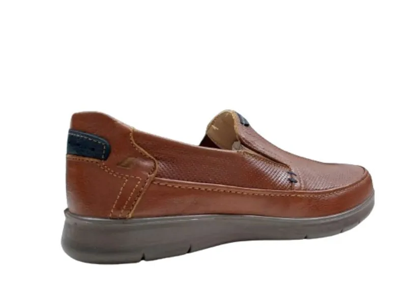 ZAPATO COPETE DE PIEL LUISETTI EN COLOR CUERO 27924NA