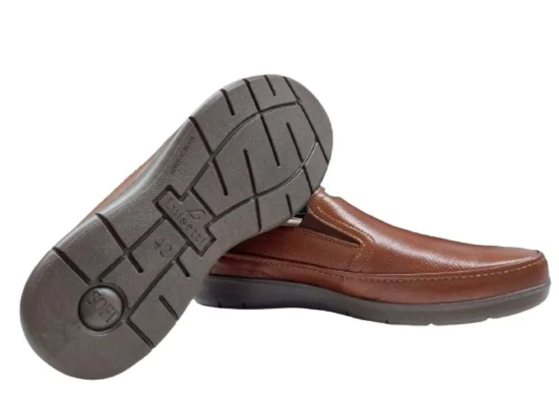 ZAPATO COPETE DE PIEL LUISETTI EN COLOR CUERO 27924NA