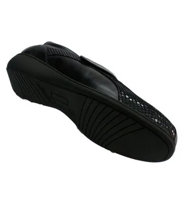 Zapato velcro mujer especial para plantillas muy cómodo Doctor Cutillas en negro