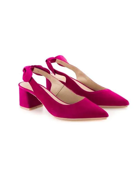 zapato vexed de piel fucsia 17470