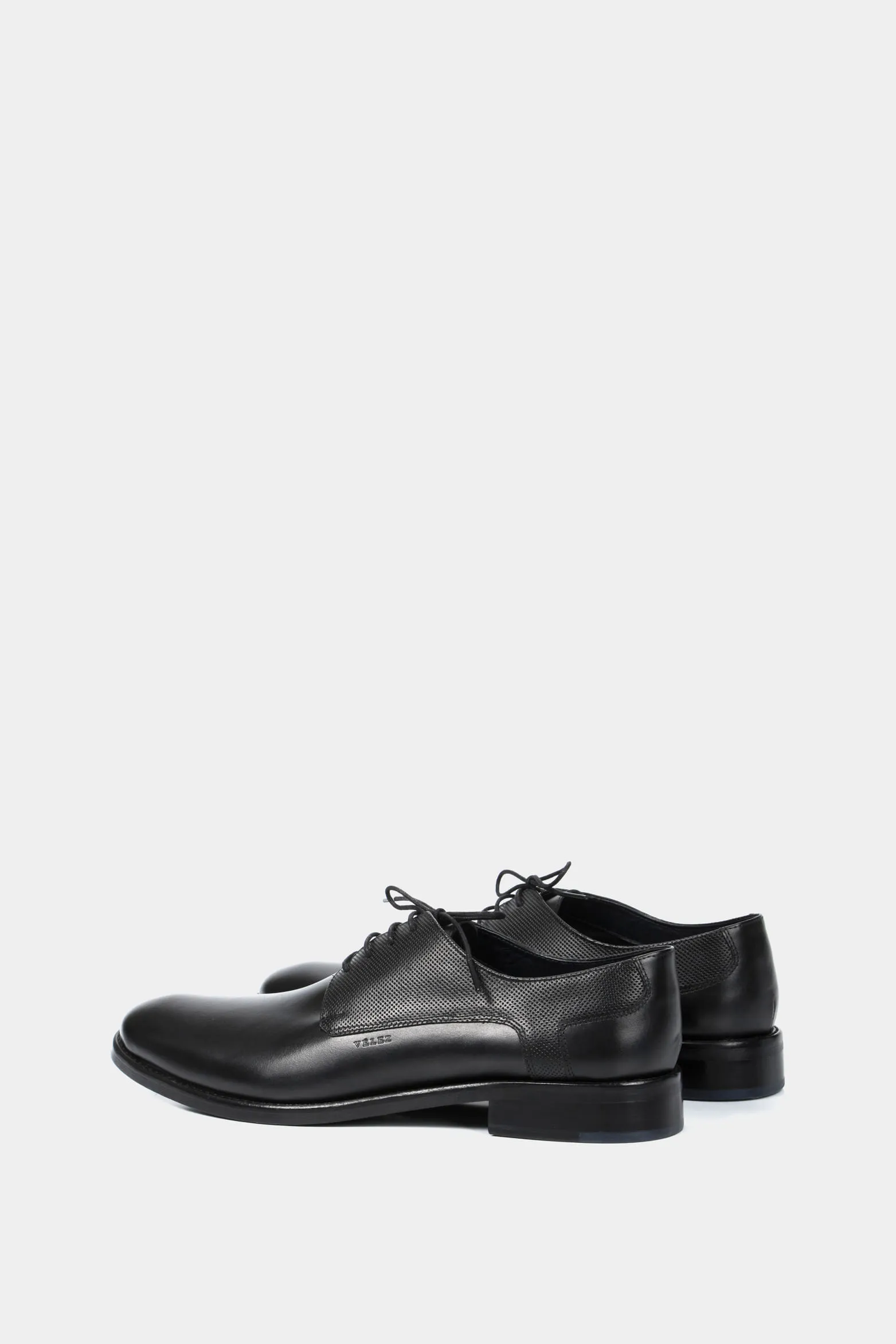 Zapatos cordón formal Humanista de cuero para hombre liso Negro