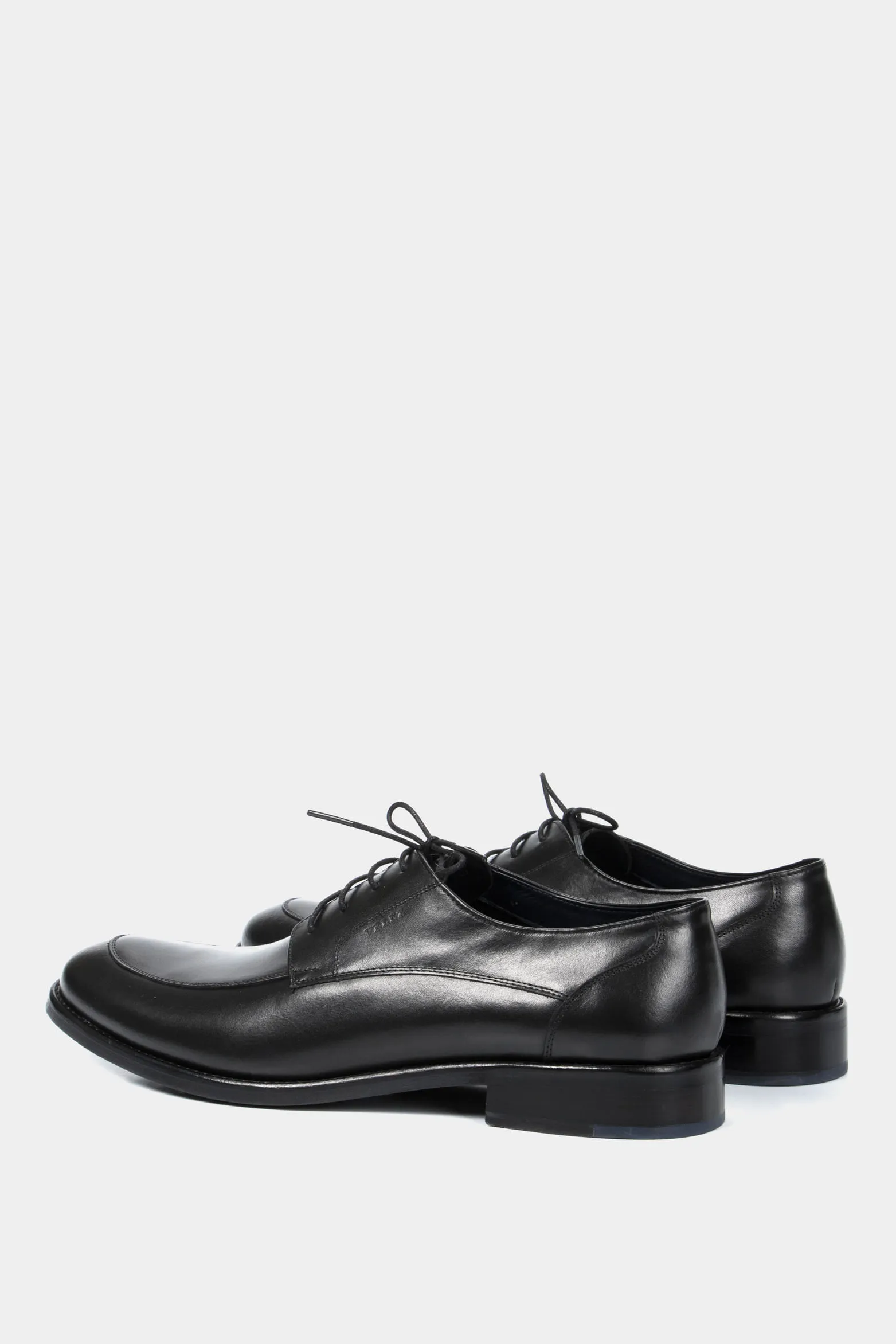 Zapatos cordón formal Ontario de cuero para hombre efecto envejecido Negro