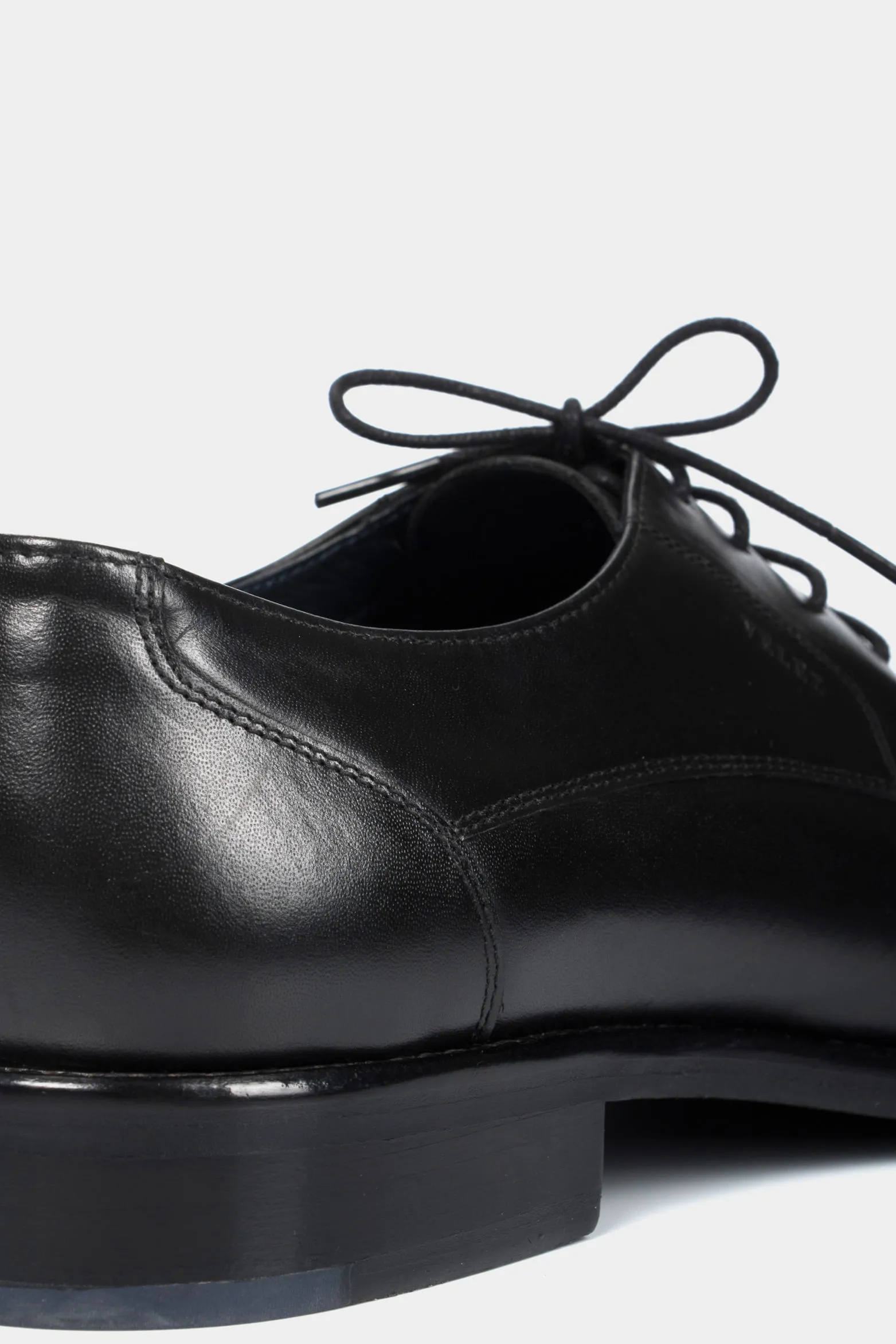 Zapatos cordón formal Ontario de cuero para hombre efecto envejecido Negro