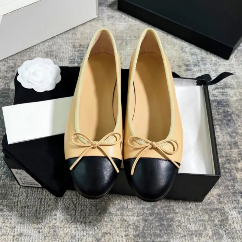 Zapatos de diseñador de la marca de paris zapatos de chanezcan los zapatos ballet negro zapatos mujeres primavera acolchada de c