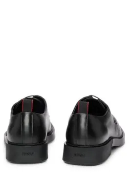 Zapatos Derby de piel de napa con detalle de logo